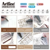 Artline Çizim Kalemi 0.5 MM Siyah | EK235 - 5