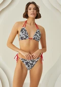 Nbb Bayan Desenli Üçgen Bikini Mayo 51559 - 1