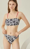 Nbb Bayan Desenli Straplez Bikini Mayo 51558 - 1