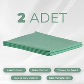 Mikrofiber Bez - Mikrofiber Mutfak Bezi - Cam Bezi - Sihirli Bez Koku İz Yapmaz 2 Adet Açık Yeşil 20x30 - 2