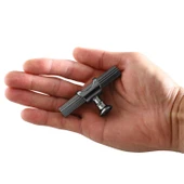 Metal Düğme Tek Vidalı Çekmece Mutfak Mobilya Dolabı Dolap Kulpu Kulbu Kulpları Füme thumbnail 3