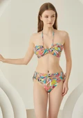 Nbb Bayan Desenli Srtaplez Bikini Mayo 51566 - 1