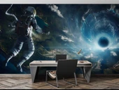 Astranot ve Uzaydaki Karadelik temalı Duvar Kağıdı thumbnail 4