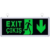 Selda Elektrik Sg005 Çift Yönlü Çıkış/Exıt Yönlendirme Armatürü - 1