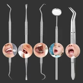 6 Parça Kutulu Ağız Bakımı Diş Bakım Seti Ağız Hijyen Takımı  GO50607621880 - 3