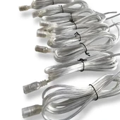 DC Dişi soketli konnektör fişi şeffaf güç uzatma kablosu evrensel adaptör 1.5m DC 5.5mm x 2.1mm - 7
