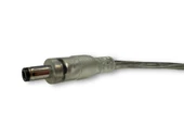 DC Eril soketli konnektör fişi şeffaf güç uzatma kablosu evrensel adaptör 20cm DC 5.5mm x 2.1mm - 6