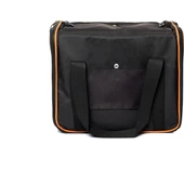 Brave Paws Kedi Köpek Taşıma Çantası Kare Model Yırtılmaz Plastik Fileli (SİYAH) - 5