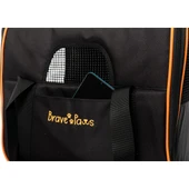 Brave Paws Kedi Köpek Taşıma Çantası Kare Model Yırtılmaz Plastik Fileli (SİYAH) - 2