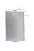 Alanya Yedek Parça Davlumbaz Aspiratör Filtresi 401x258 mm - Teka DG2 Isla E15 Uyumlu Yağ Filtresi  81485031 - 1