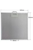 Alanya Yedek Parça M3 Davlumbaz Filtresi 320x320 mm - 1