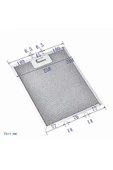 Alanya Yedek Parça 318x258 Aspiratör Davlumbaz filtresi Baumatic Zanussi Lamona AG600SS BE60GL BEI350SS BTC6720SS - 1