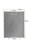2 Adet Davlumbaz filtresi 26,2 x 33,5 cm 9189204750 335 x 262 mm Beko ESTY Silverline Termikel - 1