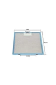Alanya Yedek Parça 280x350 mm Alüminyum Davlumbaz Yağ Filtresi Alt Tırnak 12,5 cm, Üst Tıırnak Arası 4,5 cm - 1