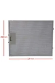 Alanya Yedek Parça 320 x 258 mm Davlumbaz Aspiratör Yağ Filitresi    480122102169 - 1