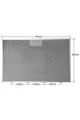 Alanya Yedek Parça Davlumbaz Süpürgesi Yağ Filtresi 440x280 mm TEKA ve Beko E12 ile Uyumlu Metal Yağ Filtresi 81455031-9198810134 - 1