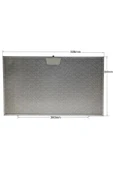 Alanya Yedek Parça Davlumbaz Filtresi 506x300 Mm Yağ Filtresi Mutfak Aspiratörü Havalandırma 506x300 Mm - 1