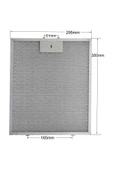 Alanya Yedek Parça 348x295 Davlumbaz Metal Filtre - 350x300, 00703537 Bosch, NEFF, Siemens 703537 K4 - 1