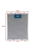 HGNM E Trading  2 Adet Davlumbaz filtresi 300x250 alüminyum yağ filtresi 30x25 cm A5 - 1