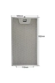 HGNM E Trading  2 Adet 00746789 Davlumbaz Aspiratör Filtresi 302x165 mm Siemens, Bosch F11 - 1