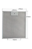 Alanya Yedek Parça 310x275 mm Davlumbaz Metal Yağ Filtresi 00671155  M8 - 1