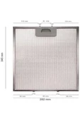 Alanya Yedek Parça 81460141 TEKA Aspiratör Davlumbaz filtresi 345 x 283 mm DBB 90 L3 - 1