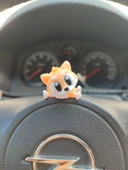 Sevimli Köpek Shiba Torpido süsü Aksesuarı Dikiz Ayna Süsü - 2