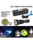 1200 Lümen Profesyonel Şarjlı El Feneri Wattn Wt-655 - 1