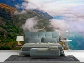 Dağ, Bulut ve Gökyüzü Manzaralı Duvar Kağıdı thumbnail 2