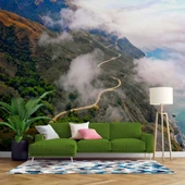 Dağ, Bulut ve Gökyüzü Manzaralı Duvar Kağıdı thumbnail 1