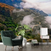 Dağ, Bulut ve Gökyüzü Manzaralı Duvar Kağıdı thumbnail 6