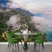 Dağ, Bulut ve Gökyüzü Manzaralı Duvar Kağıdı thumbnail 5