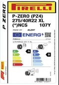 Pirelli 275/40 R22 107Y XL P Zero (*) NCS Elect (PZ4) Oto Yaz Lastiği ( Üretim: 2023 ) thumbnail 2