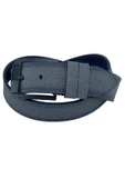 4.5 cm. Spor Suni Deri Çift Dikişli Model Erkek Kemer Gri - 2