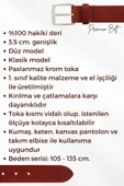 Hakiki Deri Kemer ve Cüzdan Hediyelik Kutulu Set (Damat Bohçası) - 7