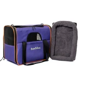 Brave Paws Kedi Köpek Taşıma Çantası Kare Model Yırtılmaz Plastik Fileli (MOR) - 3