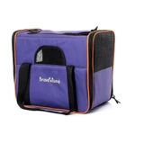 Brave Paws Kedi Köpek Taşıma Çantası Kare Model Yırtılmaz Plastik Fileli (MOR) - 1