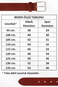 4.5 Cm. Spor Suni Deri Düz Süet Kemer Haki - 6