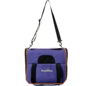 Brave Paws Kedi Köpek Taşıma Çantası Kare Model Yırtılmaz Plastik Fileli (MOR) - 5