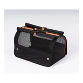 Brave Paws Perdeli Flybag Plastik Yırtılmaz Fileli Kedi ve Köpek Taşıma Çantası Havayolu Çantası (SİYAH) - 1