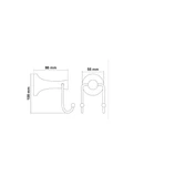 SARAY İNCİ İKİLİ BORNOZLUK (FÜME) thumbnail 2