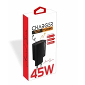 PDAteknoloji 45 watt USB + Type-C PD Hızlı Şarj Başlık Adaptör Fast Turbo Qualcomm 3.0 (Yerli Üretim) - 2