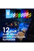 Ayak Altı Led 12 Ledli Lamba Sese Duyarlı Led Müziğe Duyarlı Led - 8 Renk Rgb - 1