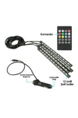 Ayak Altı Led 12 Ledli Lamba Sese Duyarlı Led Müziğe Duyarlı Led - 8 Renk Rgb - 5