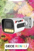 FURY 6 Kameralı Set Full HD Gece Renkli Görüş - Cepten İzle - Su Geçirmez Güvenlik Kamerası Seti 1TB - 6