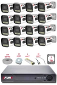 FURY 16 Kameralı Set Full HD Gece Renkli Görüş-Cepten İzle-Su Geçirmez Güvenlik Kamerası Seti 1TB thumbnail 2