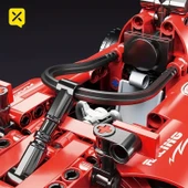 F1 FORMULA YARIŞ ARACI 6+ YAŞ 455 PARÇA PULL BACK ÇEK BIRAK  YAPI BLOK HEDİYELİK OYUNCAK - 5