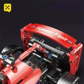 F1 FORMULA YARIŞ ARACI 6+ YAŞ 455 PARÇA PULL BACK ÇEK BIRAK  YAPI BLOK HEDİYELİK OYUNCAK - 4