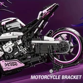 BUILDING BLOKS 1:5 CYBER YARIŞ MOTORSİKLETİ 6+ YAŞ 1985 PARÇA YAPI BLOK HEDİYELİK OYUNCAK - 4