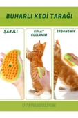 Buharlı Kedi Ve Köpek Tarağı, Buharlı Evcil Hayvan Masaj Tüy Toplama Tarağı - 5